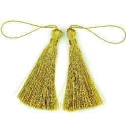 AussieSuperStore Haberdashery Supplies Tassels Gold Tassels Gold | Trims for Sewing | Sewing Supplies 9331468004561 VCT03GD